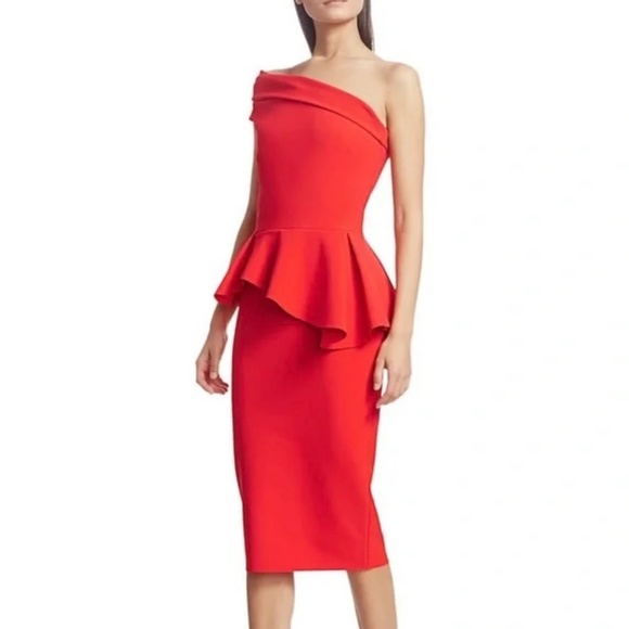 Chiara Boni Red One Shoulder Dress - Picture 8 of 8